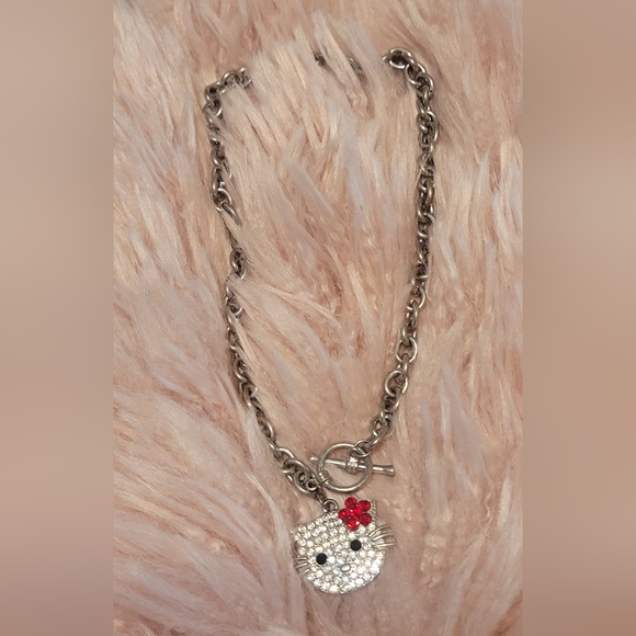 Hello Kitty Rhinestone Necklace - Picture 1 of 2